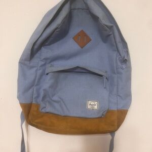 Herschel Supply Company Light Blue and Tan Backpack >⩊<